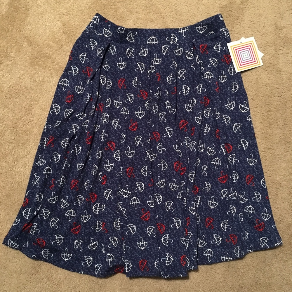 BNWT LuLaRoe S Madison skirt umbrella print